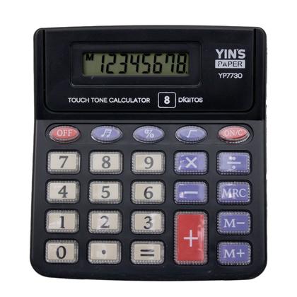 Imagem de Calculadora De Mesa Eletrônica 8 Dígitos Visor De LCD
