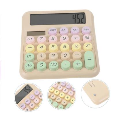 Imagem de Calculadora Degradê 12 Dígitos Kawaii Fofa Colorida Ecooda CL808