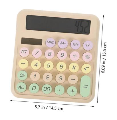 Imagem de Calculadora Degradê 12 Dígitos Kawaii Fofa Colorida Ecooda CL808