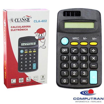 Imagem de Calculadora eletrônica 8 dígitos cla-402 - Classe