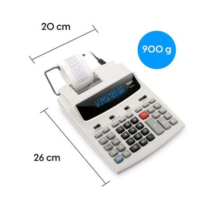 Imagem de Calculadora Eletronica de Mesa 12 Dígitos com Bobina Visor Fluorescente Elgin MR-6124