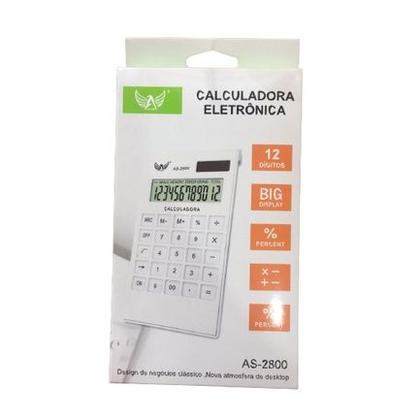 Calculadora Eletrônica De Mesa 12 Dígitos Escritório Luxo Display AS-2800 - ALTOMEX Imagem de Calculadora Eletrônica De Mesa 12 Dígitos Escritório Luxo Display AS-2800
