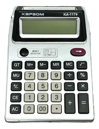 Imagem de Calculadora Eletrônica De Mesa C/02 Telas Lcd Digital Kapbom