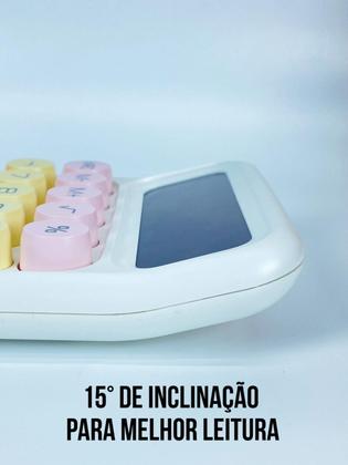 Imagem de Calculadora Estilo Retrô 12 Dígitos Colorida Aiker AK-J018