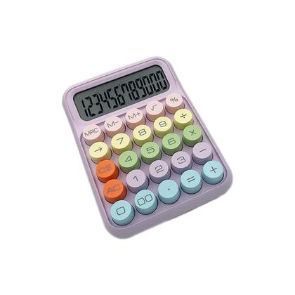 Imagem de Calculadora Estilo Retrô 12 Dígitos com Teclas Coloridas