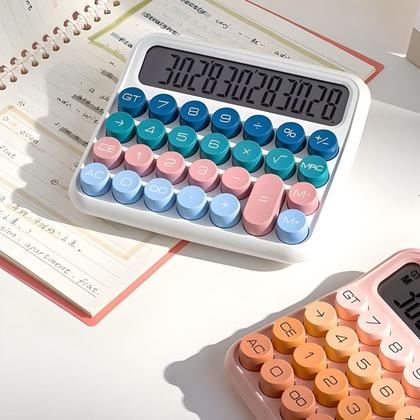 Imagem de Calculadora Estilo Retrô Retangular 12 Dígitos Colorida Aiker AK-J038