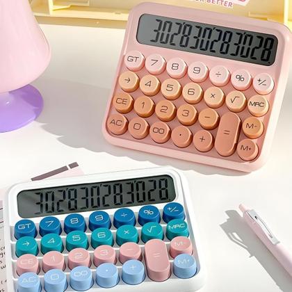 Imagem de Calculadora Estilo Retrô Retangular 12 Dígitos Colorida Aiker AK-J038