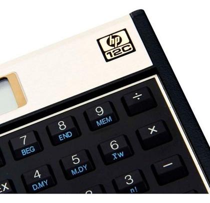 Imagem de Calculadora Financeira Hp 12c Engenharia Contas 130 Funções Cor Dourado
