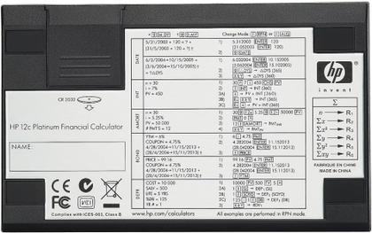Imagem de Calculadora Financeira HP 12c Platinum +130 Funções