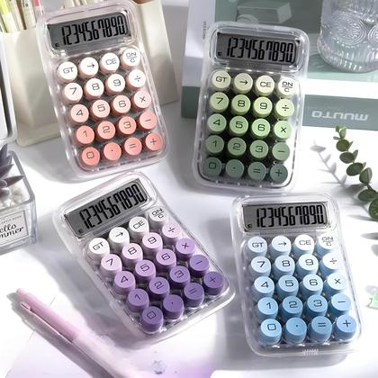 Imagem de Calculadora Fofa Degradê Transparente 10 Dígitos Ecooda