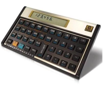Imagem de Calculadora Hp 12c Financeira Gold Prata Original Lacrada