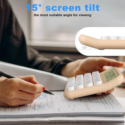 Imagem de Calculadora mecânica DECKLIT de 12 dígitos com display LCD de 5 polegadas