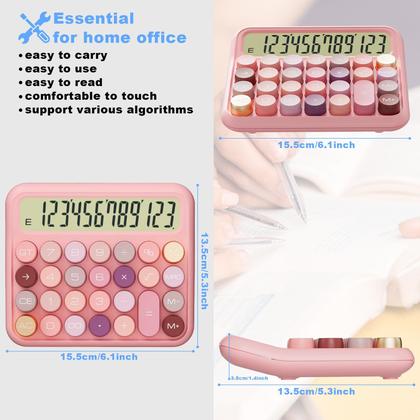 Imagem de Calculadora mecânica DECKLIT de 12 dígitos com display LCD de 5 polegadas