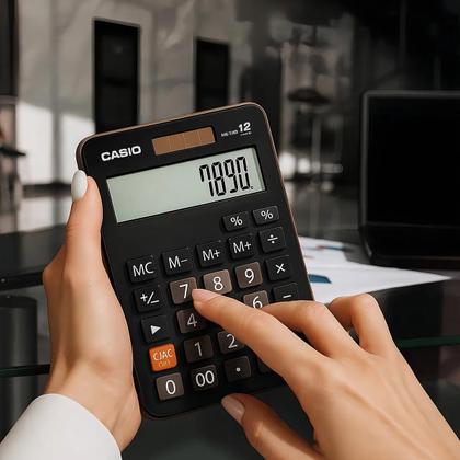 Imagem de Calculadora Mesa Casio Mx12b Preta