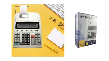 Imagem de Calculadora Mesa Impressão Bobina Balcão LP45 Procalc Bivolt