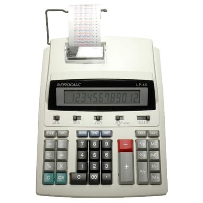 Imagem de Calculadora Mesa Impressão Bobina Balcão LP45 Procalc Bivolt