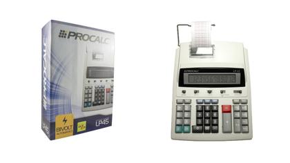 Imagem de Calculadora Mesa Impressão Bobina Balcão LP45 Procalc Bivolt