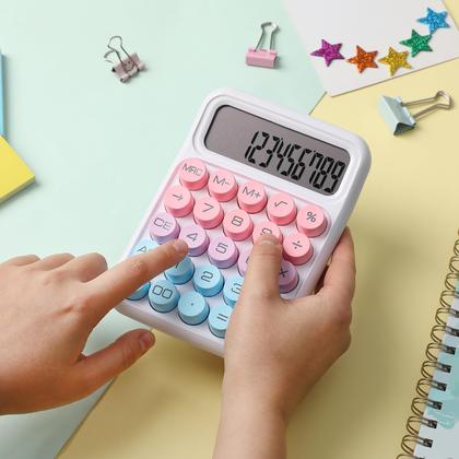 Imagem de Calculadora Mr. Pen Mechanical Switch de 12 dígitos com display LCD