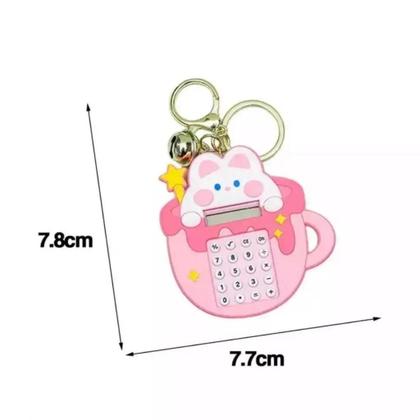 Imagem de Calculadora Pequena Fofa de Gatinho Colorido com Labirinto