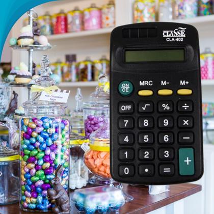 Imagem de Calculadora Simples E Funcional Para Lojistas Alunos E Professores Compacta E Prática Entrega Rápida