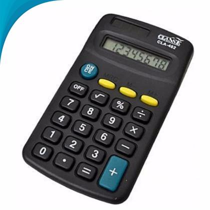 Imagem de Calculadora Simples E Funcional Para Lojistas Alunos E Professores Compacta E Prática Entrega Rápida