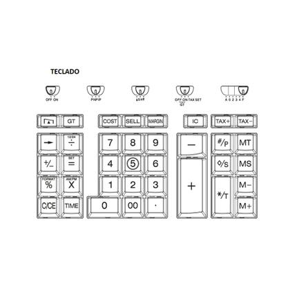 Imagem de Calculadora Térmica Impressão 12 Dígitos Pr5400t Usb Procalc