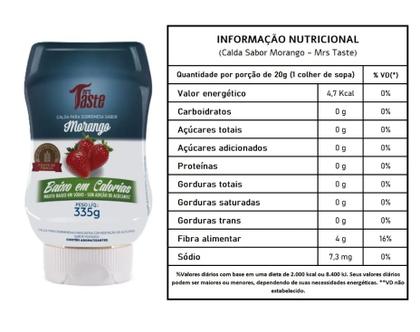 Imagem de Calda Morango Mrs Taste 335g