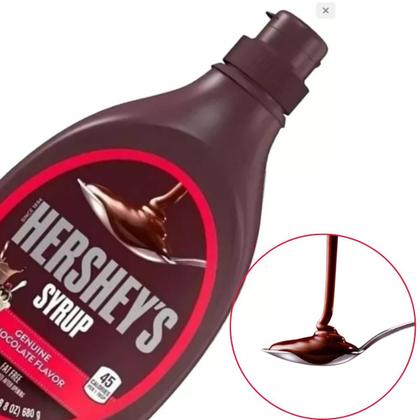 Imagem de Calda Syrup Chocolate Hersheys 680g Importada Cobertura