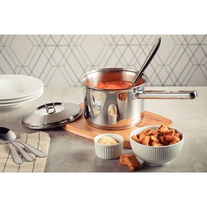 Imagem de Caldeirão 2,2L em Aço Inox com Fundo Triplo Tampa e Cabo Solar Tramontina