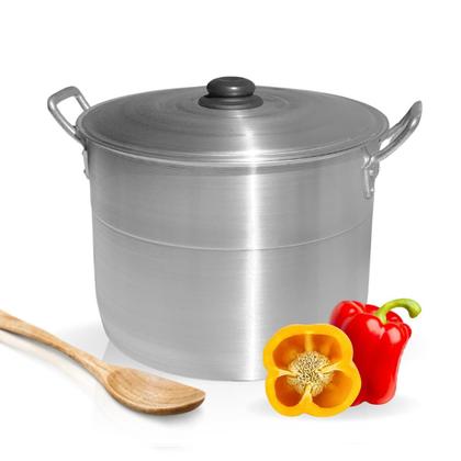 Imagem de Caldeirão Alumínio Panela Hotel Restaurante Industrial 34cm Feijoada Alumínios Portela