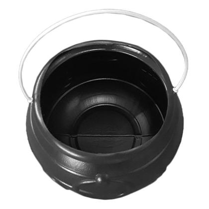 Imagem de Caldeirão de Bruxa Preto Pentagrama Halloween - 17cm - Le Plastic