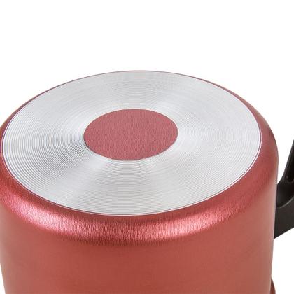 Imagem de Caldeirão Reto Antiaderente Cereja e Preto 2 Litros nº16