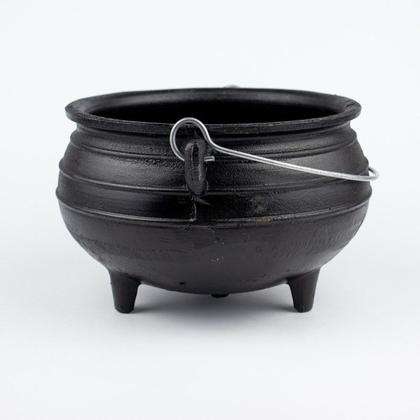 Imagem de Caldeirão Wicca da Bruxa de Ferro Tripé Alça N.4 1,6 Litros