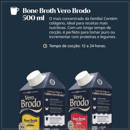 Imagem de Caldo de Osso Caldo Concentrado de Galinha com Colágeno Natural 500ml Vero Brodo