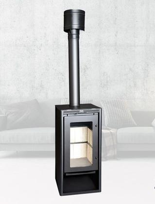 Imagem de Calefator a Lenha de Dupla Combustão Black Estela Maris