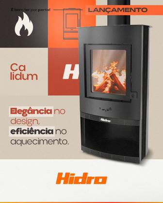 Imagem de Calefator a lenha dupla combustão Calidum - Hidro