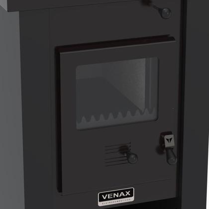 Imagem de Calefator a Lenha Pyron Dupla Combustao Preto Fosco