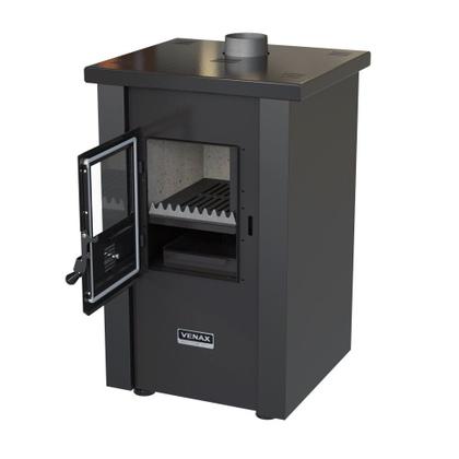 Imagem de Calefator à Lenha Venax Vulcano, Dupla Combustão, Preto