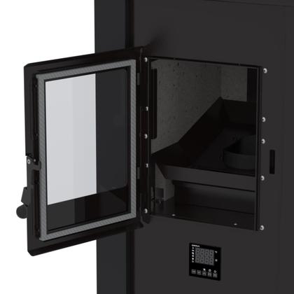 Imagem de Calefator a Pellets Vulcano Preto Fosco