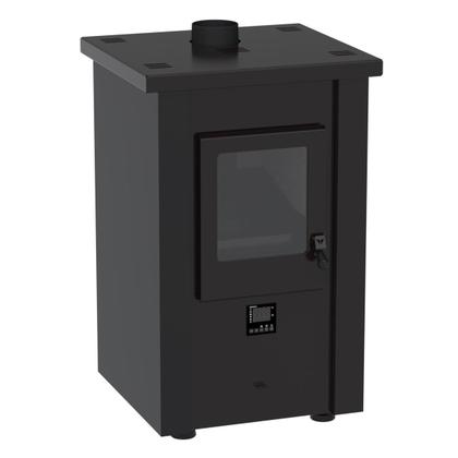 Imagem de Calefator a Pellets Vulcano Preto Fosco