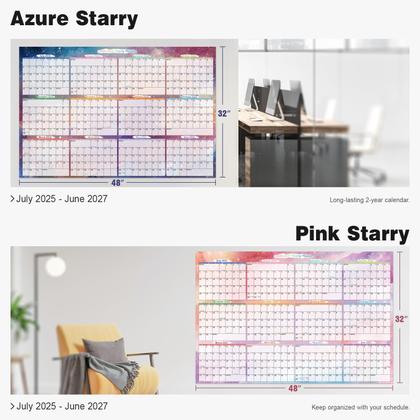 Imagem de Calendário de parede Ospelelf 2025-2026 Anual 32x48cm laminado