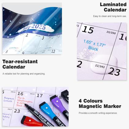 Imagem de Calendário de parede Ospelelf 2025-2026 Anual 32x48cm laminado