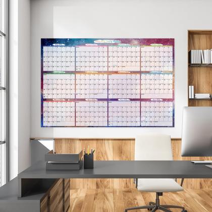 Imagem de Calendário de parede Ospelelf 2025-2026 Anual 32x48cm laminado