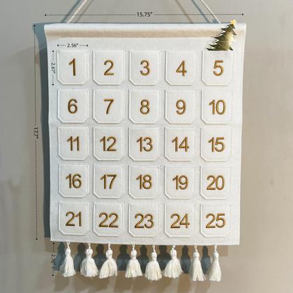 Imagem de Calendário do Advento Gisela D Contagem regressiva de Natal com bolsos