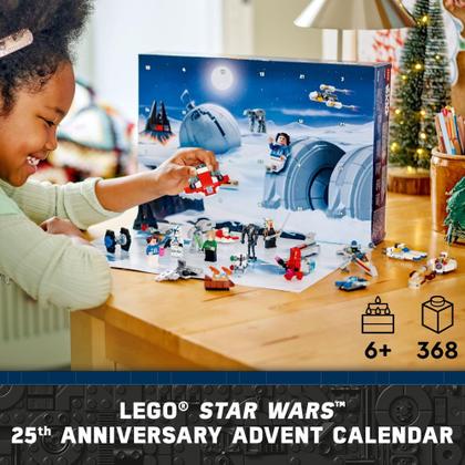 Imagem de Calendário do Advento LEGO Star Wars 2024 com 18 minibrinquedos 75395