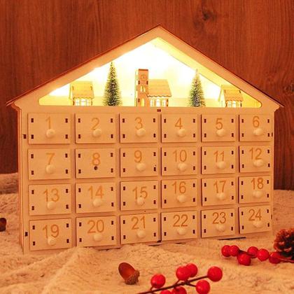 Calendário do Advento MorTime LED 24 Dias - Casa na Árvore de Natal Imagem de Calendário do Advento MorTime LED 24 Dias - Casa na Árvore de Natal