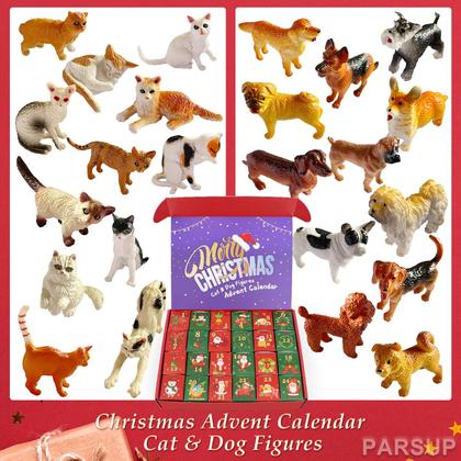 Imagem de Calendário do Advento PARSUP 2024 Christmas Cat Dog Figures Kids