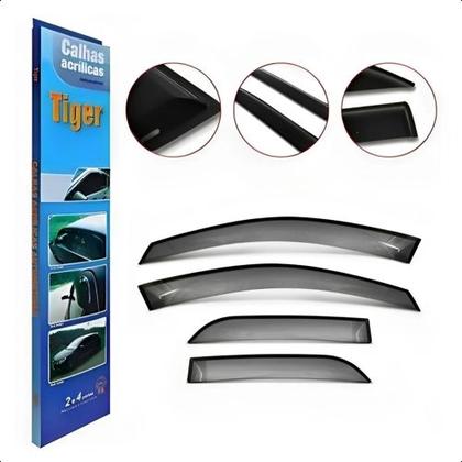 Imagem de Calha de chuva defletor honda fit 4p 2009 2010 2011 2012 2013 2014