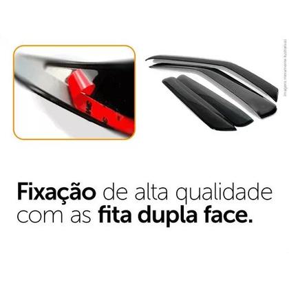 Imagem de Calha de chuva defletor honda fit 4p 2009 2010 2011 2012 2013 2014