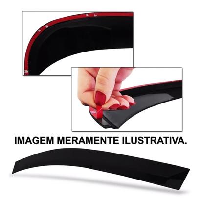 Imagem de Calha de Chuva Ford Cargo 1517 2428 2422 Defletor 2011 Até 2019 Reforçada
